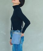 【トプカピ/TOPKAPI】の【Breath TOPKAPI】ナイロン ロゴテープ バケツ 巾着 ショルダー バッグ ブルーグレー|ID: prp329100004613968 ipo3291000000033034086