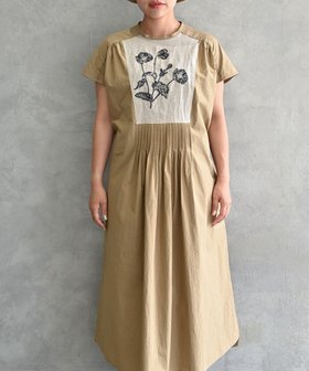 【ムーク/muuc】の〈遠州織物〉ウエスト紐付き フレンチスリーブ ポピーの花刺繍 ワンピース 人気、トレンドファッション・服の通販 founy(ファニー) ファッション Fashion レディースファッション Fashion for Women ワンピース Dresses ヴィンテージ Vintage Style 春 Spring キャンバス Canvas, Canvas Fabric クラシック Classic, Timeless Style スリーブ Sleeve, Long Sleeve / Short Sleeve ドレス Dress, One-Piece 定番 Standard, Basic Item 手編み Hand-Knitted, Handmade Knit パターン Pattern, Design Print フレンチ French, French Style ポケット Pocket, Pocket Detail S/S・春夏 SS, Spring/Summer, Warm Season 再入荷 Restock / Back in Stock 夏 Summer |ID:prp329100004614140