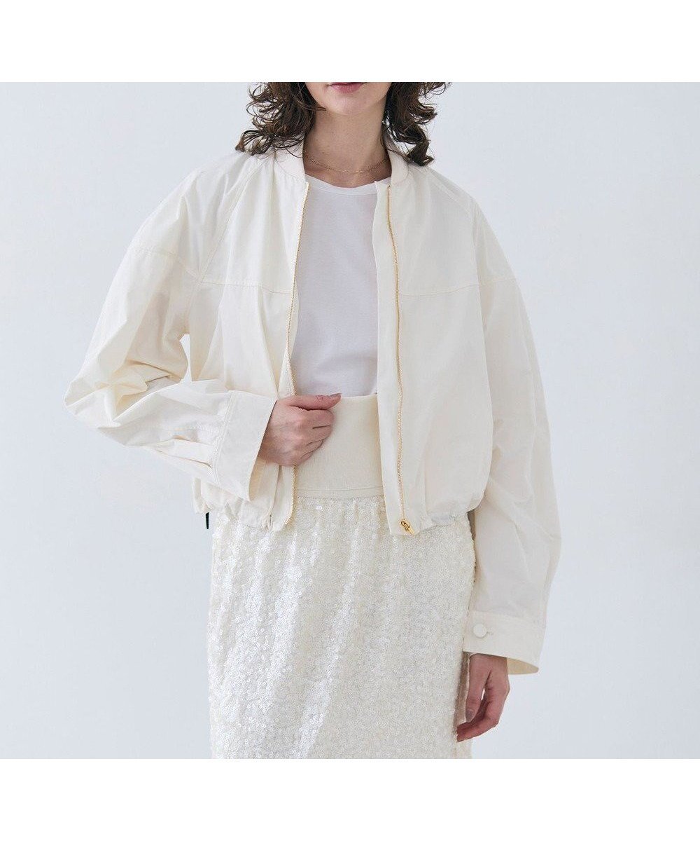 【ベイジ,/BEIGE,】の【洗える】LOTUS / ライトショートブルゾン インテリア・キッズ・メンズ・レディースファッション・服の通販 founy(ファニー) 　ファッション　Fashion　レディースファッション　Fashion for Women　アウター　Coat / Outerwear Collection　レディースジャケット・軽アウター　Jackets　ブルゾンジャケット・スポーティアウター　Blouson Jackets　春　Spring　洗える　Machine Washable　秋　Autumn　ショート　Short, Short Length　シンプル　Simple, Minimal　ジャケット　Jacket, Outerwear　フォルム　Silhouette, Form　ブルゾン　Blouson, Bomber Jacket　ロング　Long, Long-Length　ワイド　Wide, Wide Fit　S/S・春夏　SS, Spring/Summer, Warm Season　夏　Summer　エレガント 上品　Elegant　Ecru|ID: prp329100004614142 ipo3291000000033036091