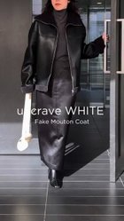 【アンクレイヴ/uncrave】のフェイク ムートン コート(uncrave WHITE) トープ|ID: prp329100004614143 ipo3291000000033598436