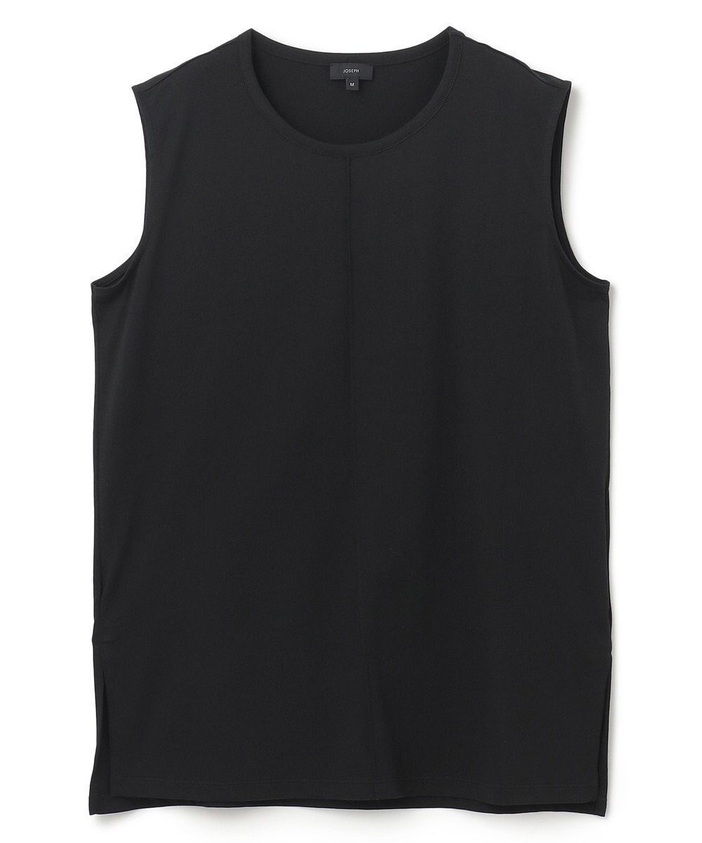 【ジョゼフ/JOSEPH】の【洗える】ロイヤルコットン ラウンドネックカットソー 人気、トレンドファッション・服の通販 founy(ファニー) 　ファッション　Fashion　レディースファッション　Fashion for Women　トップス・カットソー　Cut & Sew Tops　シャツ・ブラウス・オフィスカジュアル　Elegant Blouses & Button-Ups　ロングTシャツ・Tシャツ　Longline T-Shirts & Tees　カットソー・ベーシックTシャツ　Cut-and-Sewn Tops / Stretch Tees & Basics　カットソー　Cut and Sewn Top　シンプル　Simple, Minimal　スリット　Slit, Slit Detail　センター　Center, Center Line　フロント　Front, Front Design　夏　Summer　春　Spring　S/S・春夏　SS, Spring/Summer, Warm Season　洗える　Machine Washable　 other-1|ID: prp329100004614154 ipo3291000000034941115