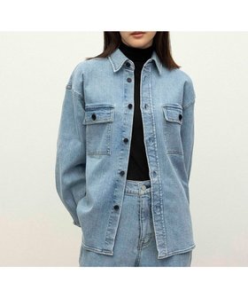 【ネイヴ/NAVE】の【ReNAVE 洗える】ストレッチデニム シャツ 人気、トレンドファッション・服の通販 founy(ファニー) ファッション Fashion レディースファッション Fashion for Women トップス・カットソー Cut & Sew Tops シャツ・ブラウス・オフィスカジュアル Elegant Blouses & Button-Ups ストレッチ Stretch, Stretchy Fabric デニム Denim, Jeans Material トレンド Trend, Trending Now フロント Front, Front Design ボックス Boxy, Box Shape ポケット Pocket, Pocket Detail 洗える Machine Washable A/W・秋冬 Autumn/Winter 羽織 Haori, Light Jacket |ID:prp329100004614157