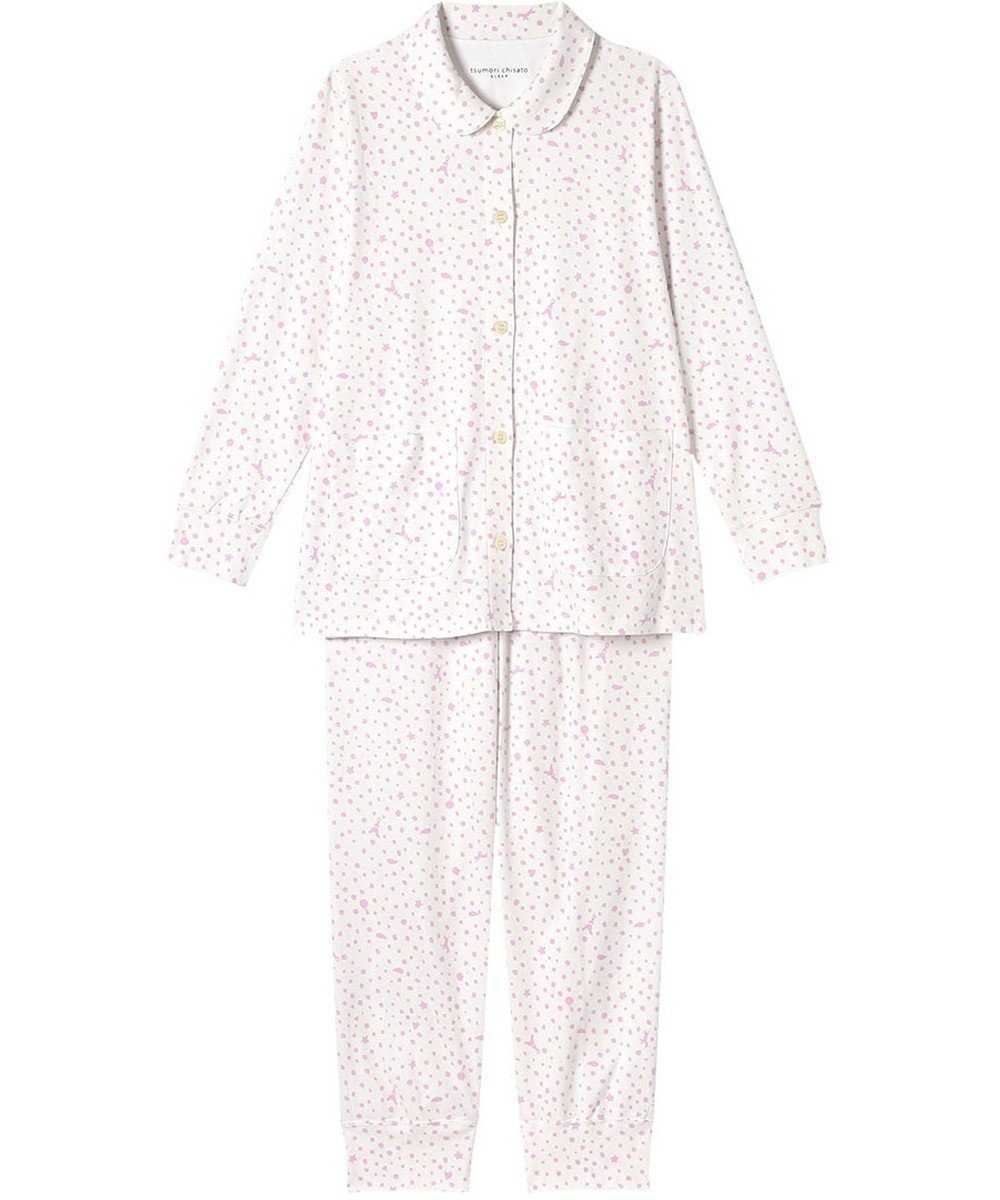 【ツモリチサト スリープ/tsumori chisato SLEEP】のツモリチサト パジャマ 長袖 長ズボン 綿100%(本体) レディース UDX593 /ワコール インテリア・キッズ・メンズ・レディースファッション・服の通販 founy(ファニー) 　ファッション　Fashion　レディースファッション　Fashion for Women　トップス・カットソー　Cut & Sew Tops　ドット　Polka Dot, Dot Pattern　パジャマ　Pajamas, Sleepwear　ボトム　Bottoms, Lower Wear　モチーフ　Motif, Design Theme　再入荷　Restock / Back in Stock　長袖　Long Sleeve, Full Sleeve　ピンク|ID: prp329100004614160 ipo3291000000033297513