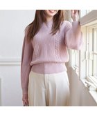 【エニィ スィス/any SiS】の【洗える】スフレケーブルパフスリーブ ニット ペールピンク|ID: prp329100004614183 ipo3291000000033037116