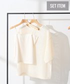 【アメリカンホリック/AMERICAN HOLIC】のSET メッシュプルオーバー+キャミソール 人気、トレンドファッション・服の通販 founy(ファニー) ファッション Fashion レディースファッション Fashion for Women トップス・カットソー Cut & Sew Tops キャミソール&ノースリーブ Camisoles & Sleeveless Tops シャツ・ブラウス・オフィスカジュアル Elegant Blouses & Button-Ups ロングTシャツ・Tシャツ Longline T-Shirts & Tees カジュアルプルオーバー・ニットトップス Pullovers & Knit Tops / Casual Pullovers カットソー・ベーシックTシャツ Cut-and-Sewn Tops / Stretch Tees & Basics 新作・新入荷 New Arrivals / New In おすすめ Recommended / Our Picks インナー Innerwear カットソー Cut and Sewn Top キャミソール Camisole, Spaghetti Strap Top ポケット Pocket, Pocket Detail メッシュ Mesh, Net Fabric 夏 Summer 春 Spring S/S・春夏 SS, Spring/Summer, Warm Season thumbnail Ivory|ID: prp329100004614196 ipo3291000000033037405