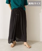 【アメリカンホリック/AMERICAN HOLIC】の【選べる丈】接触冷感シフォンスカーチョ Black|ID: prp329100004614198 ipo3291000000033456985
