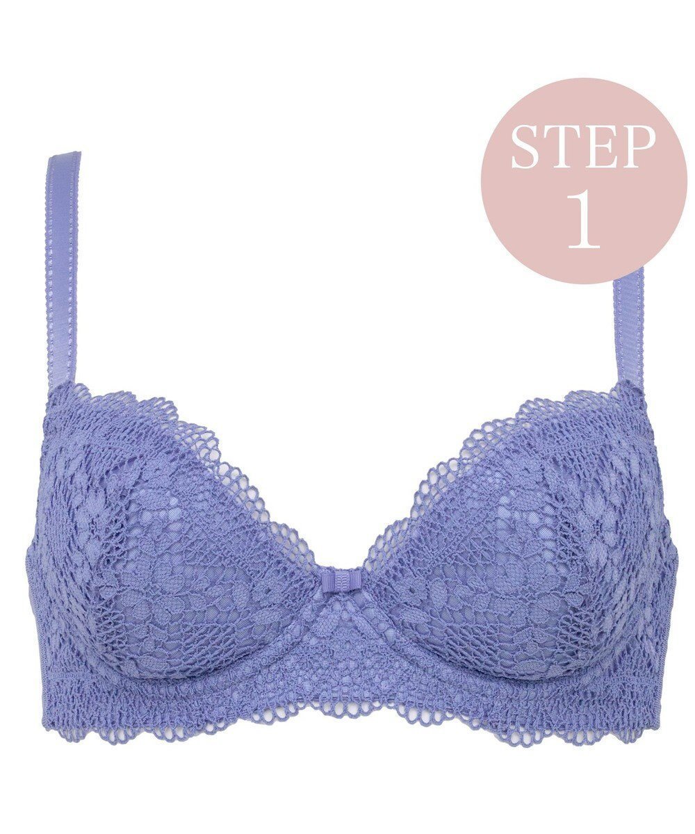 【ブラデリス ニューヨーク/BRADELIS New York】の【BRADELIS New York / 育乳補整ブラ・STEP1 集める】ジャスミンステップ1ブラ25A1 補正下着 ブラジャー インテリア・キッズ・メンズ・レディースファッション・服の通販 founy(ファニー) 　ファッション　Fashion　レディースファッション　Fashion for Women　下着・ランジェリー　Lingerie & Intimates　アンダーウェア・ベースインナー・肌着　Underwear / Base Layer / Undergarments　アンダー　Underwear Essentials　コレクション　Collection, Seasonal Line　コンパクト　Compact, Small Size　フィット　Fit, Slim Fit　ブラジャー　Bra, Lingerie　ポケット　Pocket, Pocket Detail　モダン　Modern, Contemporary　ラップ　Wrap, Wrap Design　レース　Lace, Lace Fabric　ワイヤー　Wire, Wired Bra　おすすめ　Recommended / Our Picks　2025年　2025　2025春夏・S/S　Spring/Summer 2025 SS25　ブルー|ID: prp329100004614203 ipo3291000000033037442