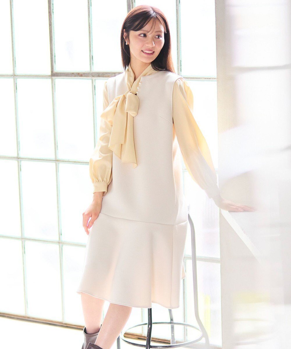 【フェルゥ/Feroux】の【先行予約・洗える】パール付きダンボール ジャンパースカート 人気、トレンドファッション・服の通販 founy(ファニー) 　ファッション　Fashion　レディースファッション　Fashion for Women　スカート　Skirts　インナー　Innerwear　洗える　Machine Washable　タートル　Turtleneck, Turtle Collar　ドレス　Dress, One-Piece　定番　Standard, Basic Item　人気　Popular, Best Seller　バランス　Balance, Style Balance　パール　Pearl, Pearl Accent　フェミニン　Feminine, Girly　ロング　Long, Long-Length　冬　Winter / This Winter　A/W・秋冬　Autumn/Winter　おすすめ　Recommended / Our Picks　エレガント 上品　Elegant　 other-1|ID: prp329100004614206 ipo3291000000033037458