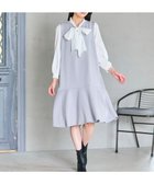 【フェルゥ/Feroux】のパール付きダンボール ジャンパースカート スカイブルー系|ID: prp329100004614206 ipo3291000000035729790