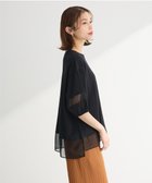 【グリーンパークス/Green Parks】のシアードッキングプルオーバー2 人気、トレンドファッション・服の通販 founy(ファニー) ファッション Fashion レディースファッション Fashion for Women トップス・カットソー Cut & Sew Tops シャツ・ブラウス・オフィスカジュアル Elegant Blouses & Button-Ups ロングTシャツ・Tシャツ Longline T-Shirts & Tees カジュアルプルオーバー・ニットトップス Pullovers & Knit Tops / Casual Pullovers カットソー・ベーシックTシャツ Cut-and-Sewn Tops / Stretch Tees & Basics おすすめ Recommended / Our Picks カットソー Cut and Sewn Top シアー Sheer, See-Through シンプル Simple, Minimal フェミニン Feminine, Girly ボトム Bottoms, Lower Wear ポケット Pocket, Pocket Detail A/W・秋冬 Autumn/Winter thumbnail Black|ID: prp329100004614233 ipo3291000000033037620