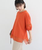 【グリーンパークス/Green Parks】のシアードッキングプルオーバー2 人気、トレンドファッション・服の通販 founy(ファニー) ファッション Fashion レディースファッション Fashion for Women トップス・カットソー Cut & Sew Tops シャツ・ブラウス・オフィスカジュアル Elegant Blouses & Button-Ups ロングTシャツ・Tシャツ Longline T-Shirts & Tees カジュアルプルオーバー・ニットトップス Pullovers & Knit Tops / Casual Pullovers カットソー・ベーシックTシャツ Cut-and-Sewn Tops / Stretch Tees & Basics おすすめ Recommended / Our Picks カットソー Cut and Sewn Top シアー Sheer, See-Through シンプル Simple, Minimal フェミニン Feminine, Girly ボトム Bottoms, Lower Wear ポケット Pocket, Pocket Detail A/W・秋冬 Autumn/Winter thumbnail Orange|ID: prp329100004614233 ipo3291000000033326038