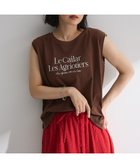 【グリーンパークス/Green Parks】のノースリーブフェミニンロゴプルオーバー Brown|ID: prp329100004614235 ipo3291000000033037634