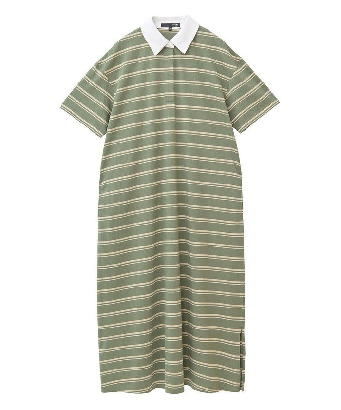 【グリーンパークス/Green Parks】の・SUGAR SPOON ボーダーポロワンピース インテリア・キッズ・メンズ・レディースファッション・服の通販 founy(ファニー) https://founy.com/ ファッション Fashion レディースファッション Fashion for Women ワンピース Dresses 新作・新入荷 New Arrivals / New In スポーティ Sporty, Casual Athletic スリット Slit, Slit Detail トレンド Trend, Trending Now フェミニン Feminine, Girly ボーダー Border, Stripe ポケット Pocket, Pocket Detail ポロシャツ Polo Shirt, Collared Tee A/W・秋冬 Autumn/Winter |ID: prp329100004614236 ipo3291000000033037653