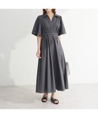 【グリーンパークス/Green Parks】の・ELENCARE DUE スキッパーワンピース Charcoal Gray|ID: prp329100004614237 ipo3291000000033037665