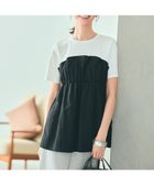 【エニィ スィス/any SiS】の【洗える】ビスチェコンビ Tシャツ オフ×ブラック|ID: prp329100004614241 ipo3291000000035281769