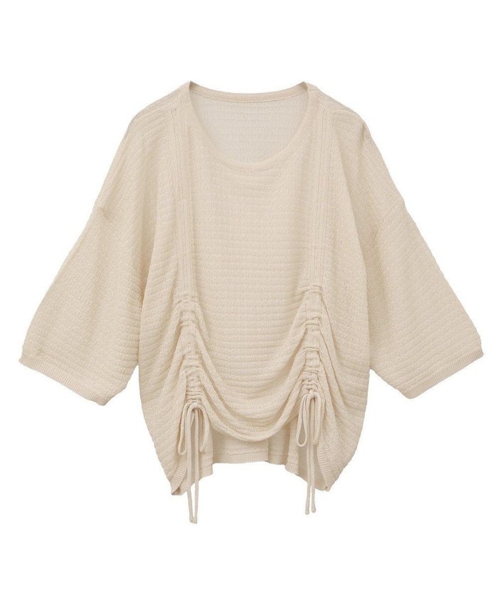 【グリーンパークス/Green Parks】の・ELENCARE DUE シャーリングシアーニット インテリア・キッズ・メンズ・レディースファッション・服の通販 founy(ファニー) https://founy.com/ ファッション Fashion レディースファッション Fashion for Women トップス・カットソー Cut & Sew Tops ニット Knit Tops & Sweaters 新作・新入荷 New Arrivals / New In おすすめ Recommended / Our Picks シアー Sheer, See-Through シャーリング Shirring, Ruched セーター Sweater, Knitwear トレンド Trend, Trending Now フェミニン Feminine, Girly ポケット Pocket, Pocket Detail リボン Ribbon, Bow A/W・秋冬 Autumn/Winter |ID: prp329100004614250 ipo3291000000033037759