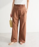 【グリーンパークス/Green Parks】の・ELENCARE DUE ダブルウエストパンツ Brown|ID: prp329100004614252 ipo3291000000033037776