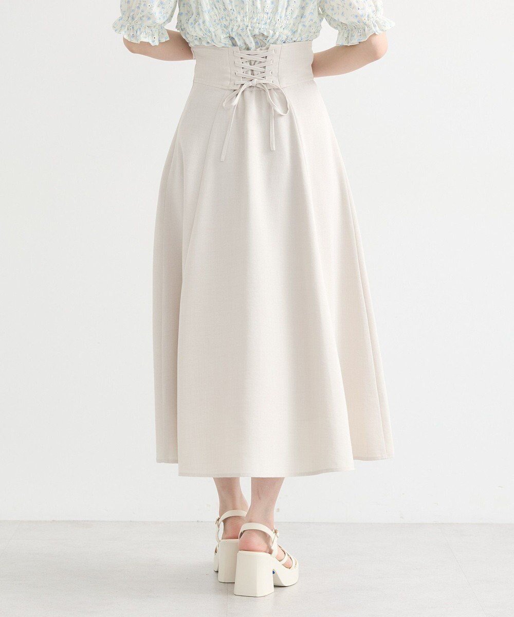 【アースミュージックアンドエコロジー/earth music&ecology】のバックレースアップスカート インテリア・キッズ・メンズ・レディースファッション・服の通販 founy(ファニー) ファッション Fashion レディースファッション Fashion for Women スカート Skirts おすすめ Recommended / Our Picks フレア Flare, Flared ポケット Pocket, Pocket Detail 夏 Summer 春 Spring S/S・春夏 SS, Spring/Summer, Warm Season Light Beige|ID: prp329100004614266 ipo3291000000033492113