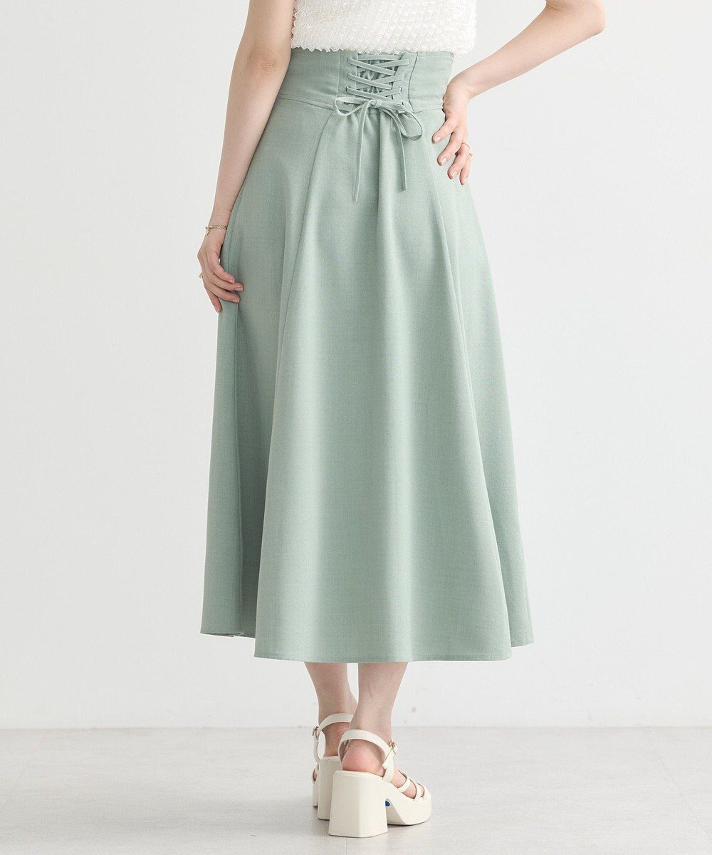 【アースミュージックアンドエコロジー/earth music&ecology】のバックレースアップスカート インテリア・キッズ・メンズ・レディースファッション・服の通販 founy(ファニー) ファッション Fashion レディースファッション Fashion for Women スカート Skirts おすすめ Recommended / Our Picks フレア Flare, Flared ポケット Pocket, Pocket Detail 夏 Summer 春 Spring S/S・春夏 SS, Spring/Summer, Warm Season Light Green|ID: prp329100004614266 ipo3291000000033492116