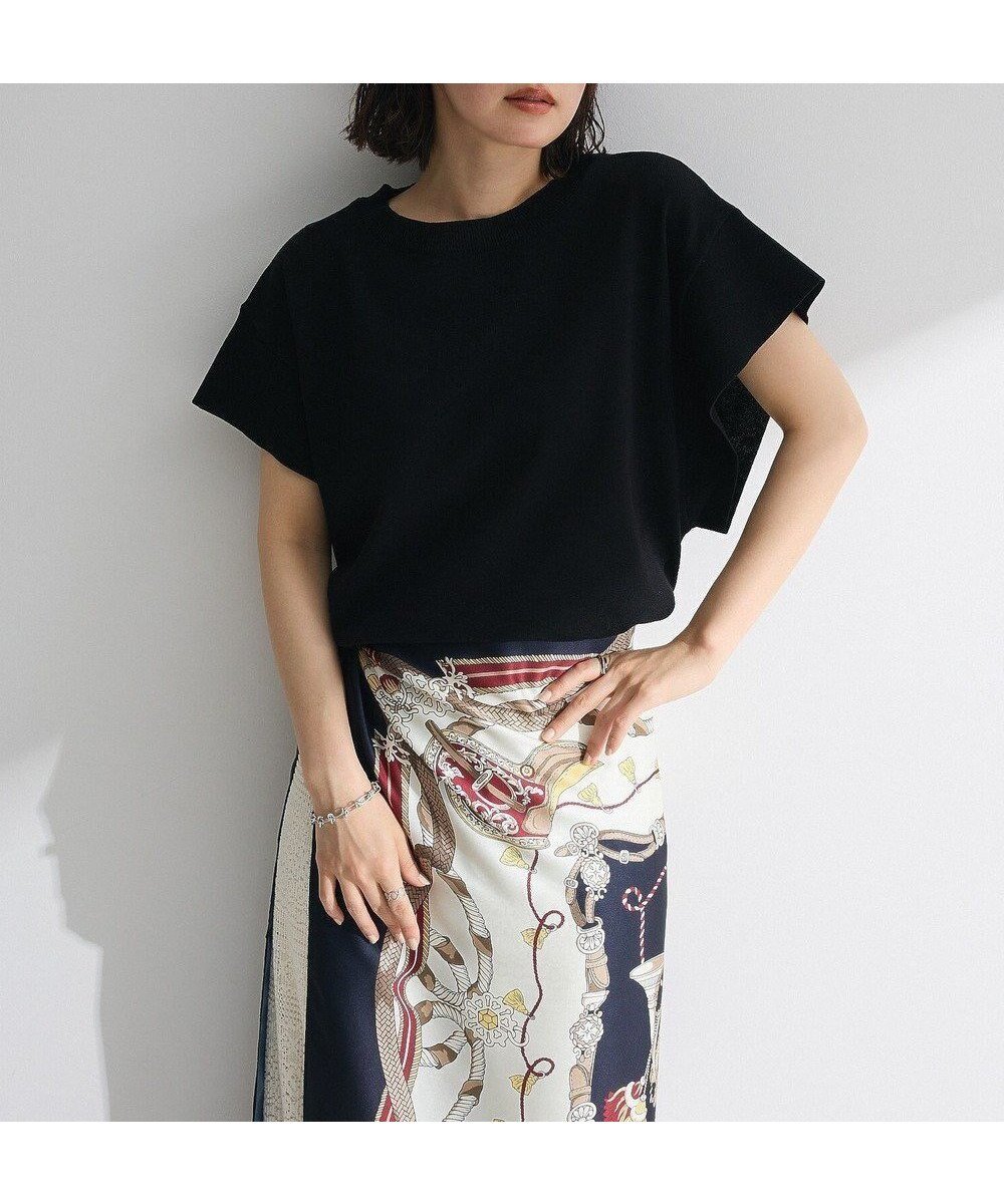 【グリーンパークス/Green Parks】の袖フレアフレンチスリーブニットプルオーバー 人気、トレンドファッション・服の通販 founy(ファニー) 　ファッション　Fashion　レディースファッション　Fashion for Women　トップス・カットソー　Cut & Sew Tops　ニット　Knit Tops & Sweaters　カジュアルプルオーバー・ニットトップス　Pullovers & Knit Tops / Casual Pullovers　おすすめ　Recommended / Our Picks　セーター　Sweater, Knitwear　デコルテ　Décolleté, Neckline　フレア　Flare, Flared　フレンチ　French, French Style　ポケット　Pocket, Pocket Detail　ラウンド　Round, Round Neck　A/W・秋冬　Autumn/Winter　 other-1|ID: prp329100004614272 ipo3291000000033326098