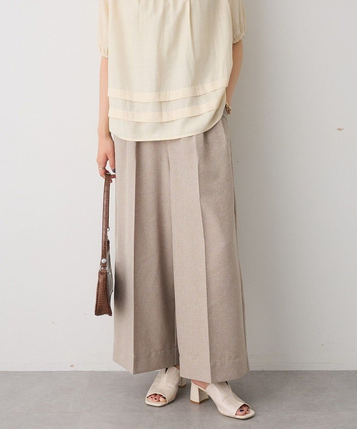 【クラフトスタンダードブティック/CRAFT STANDARD BOUTIQUE】のリネンライク3タックパンツ インテリア・キッズ・メンズ・レディースファッション・服の通販 founy(ファニー) https://founy.com/ ファッション Fashion レディースファッション Fashion for Women パンツ Pants & Trousers 洗える Machine Washable コンパクト Compact, Small Size サンダル Sandals, Summer Shoes スニーカー Sneakers, Trainers バランス Balance, Style Balance ベーシック Basic, Essential ポケット Pocket, Pocket Detail リネン Linen, Linen Fabric リラックス Relax, Relaxed Fit ワイド Wide, Wide Fit A/W・秋冬 Autumn/Winter おすすめ Recommended / Our Picks 夏 Summer エレガント 上品 Elegant |ID: prp329100004614275 ipo3291000000033037949
