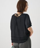 【クラフトスタンダードブティック/CRAFT STANDARD BOUTIQUE】のバックレースアップバルーンスリーブブラウス Black|ID: prp329100004614287 ipo3291000000033038045