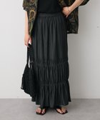【クラフトスタンダードブティック/CRAFT STANDARD BOUTIQUE】のシャーリングティアードIラインスカート Black|ID: prp329100004614290 ipo3291000000033038069