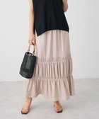 【クラフトスタンダードブティック/CRAFT STANDARD BOUTIQUE】のシャーリングティアードIラインスカート Beige|ID: prp329100004614290 ipo3291000000033038070