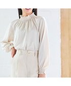 【フェルゥ/Feroux】の【先行予約・WEB一部店舗限定・洗える】スタンドネック ブラウス アイボリー系|ID: prp329100004614293 ipo3291000000033038084