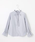 【フェルゥ/Feroux】の【洗える】リボンディテール ブラウス ライトグレー系|ID: prp329100004614294 ipo3291000000033038101