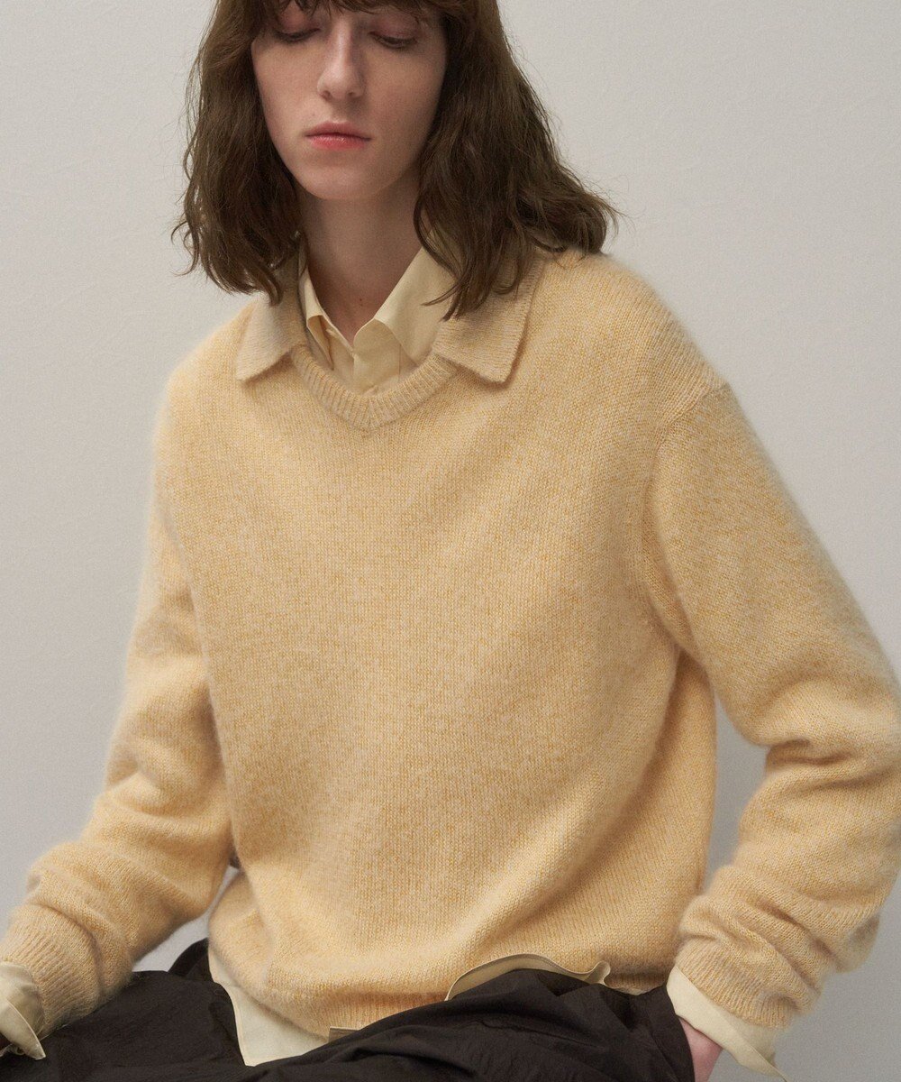 【エイトン/ATON】のSILK ALPACA ポロセーター 人気、トレンドファッション・服の通販 founy(ファニー) 　ファッション　Fashion　レディースファッション　Fashion for Women　トップス・カットソー　Cut & Sew Tops　ニット　Knit Tops & Sweaters　シルク　Silk, 100% Silk　セーター　Sweater, Knitwear　ボトム　Bottoms, Lower Wear　レギュラー　Regular, Standard Fit　A/W・秋冬　Autumn/Winter　 other-1|ID: prp329100004614296 ipo3291000000033038157
