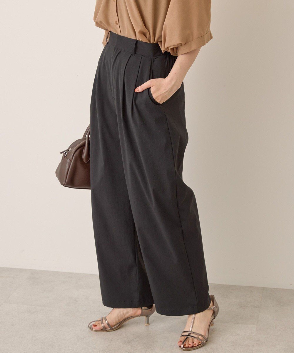 【アメリカンホリック/AMERICAN HOLIC】のナイロンタックパンツ インテリア・キッズ・メンズ・レディースファッション・服の通販 founy(ファニー) 　ファッション　Fashion　レディースファッション　Fashion for Women　パンツ　Pants & Trousers　ポケット　Pocket, Pocket Detail　ワイド　Wide, Wide Fit　夏　Summer　春　Spring　S/S・春夏　SS, Spring/Summer, Warm Season　Black|ID: prp329100004614302 ipo3291000000033588007