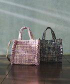 【トッカ/TOCCA】の【美人百花掲載】【一部カラー撥水】TRIM WAVES MINITOTE ミニトートバッグ ブラック系5|ID: prp329100004614311 ipo3291000000033943392