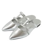 【グリーンパークス/Green Parks】のRUPIS.ポインテッドTストラップミュール Silver|ID: prp329100004614337 ipo3291000000033038463