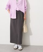 【クラフトスタンダードブティック/CRAFT STANDARD BOUTIQUE】のカットソーIラインスカート Dark Gray|ID: prp329100004614339 ipo3291000000033038487