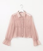 【フェルゥ/Feroux】の【先行予約・洗える】シャーリング シアーシャツ 人気、トレンドファッション・服の通販 founy(ファニー) ファッション Fashion レディースファッション Fashion for Women トップス・カットソー Cut & Sew Tops シャツ・ブラウス・オフィスカジュアル Elegant Blouses & Button-Ups オーガンジー Organza Fabric 春 Spring 洗える Machine Washable キャミワンピース Cami Dress, Slip Dress ギャザー Gathered, Ruffled シアー Sheer, See-Through シャーリング Shirring, Ruched スリーブ Sleeve, Long Sleeve / Short Sleeve フェミニン Feminine, Girly ペプラム Peplum, Flared Hem S/S・春夏 SS, Spring/Summer, Warm Season おすすめ Recommended / Our Picks 夏 Summer thumbnail ピンク系|ID: prp329100004614348 ipo3291000000033066700