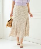 【フェルゥ/Feroux】のフラワーモチーフプリント スカート アイボリー系1|ID: prp329100004614381 ipo3291000000033039175
