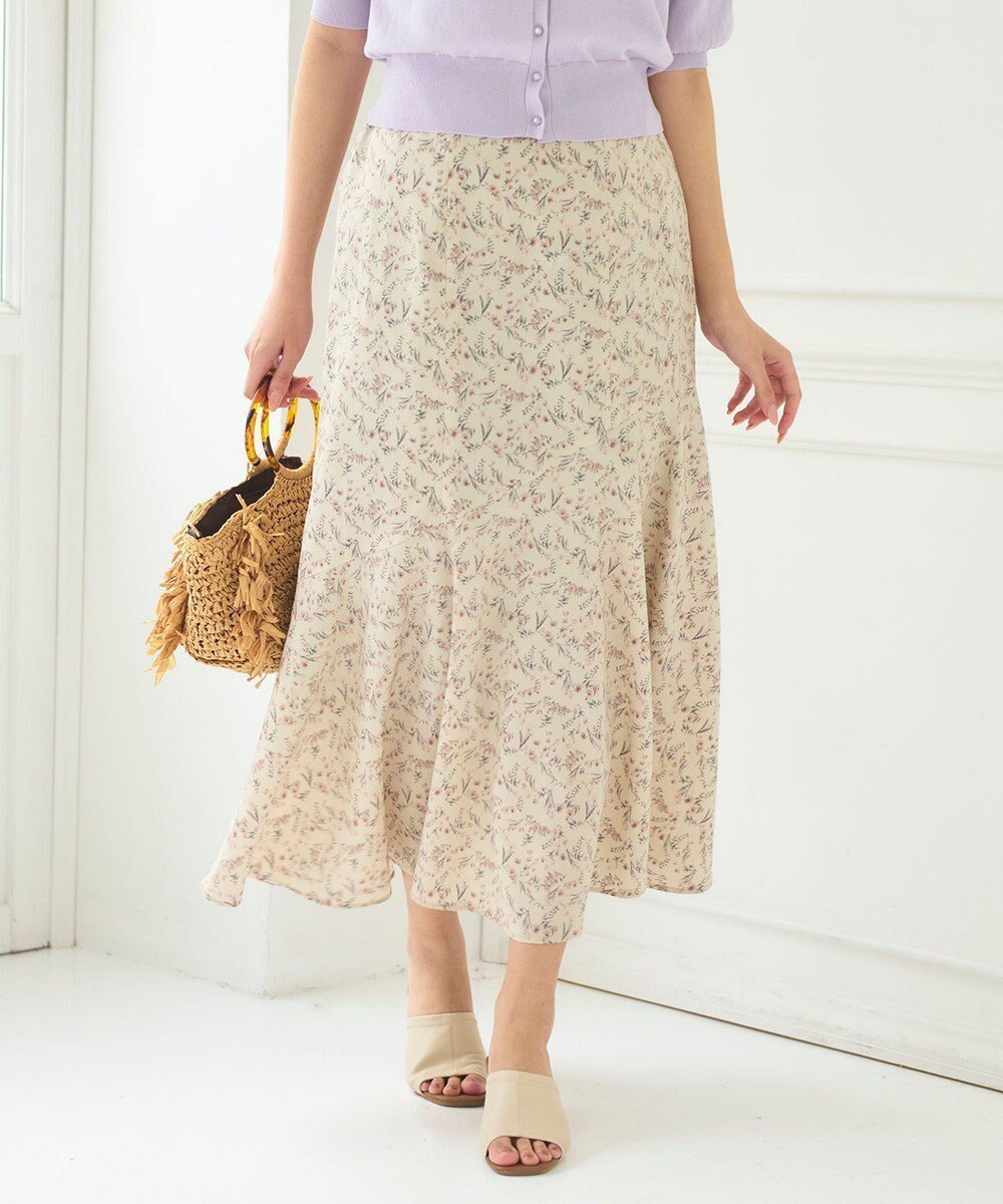 【フェルゥ/Feroux】のフラワーモチーフプリント スカート 人気、トレンドファッション・服の通販 founy(ファニー) 　ファッション　Fashion　レディースファッション　Fashion for Women　スカート　Skirts　シンプル　Simple, Minimal　フェミニン　Feminine, Girly　フラワー　Flower, Floral　プリント　Print, Printed Pattern　夏　Summer　春　Spring　S/S・春夏　SS, Spring/Summer, Warm Season　 other-1|ID: prp329100004614381 ipo3291000000034757448