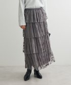 【グリーンパークス/Green Parks】の・ELENCARE DUE フロッキーptチュールスカート Charcoal Gray|ID: prp329100004614475 ipo3291000000033041498