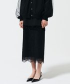 【グレース コンチネンタル/GRACE CONTINENTAL】のコンビタイトスカート ブラック|ID: prp329100004614560 ipo3291000000034410785