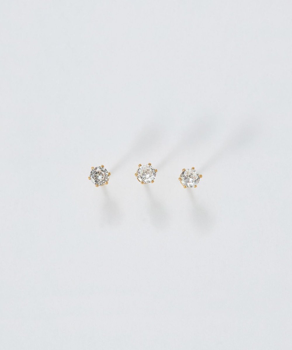 【フィービィー/phoebe】の【金属アレルギー対応】3setビジューピアス ゴールド/サージカルステンレス 人気、トレンドファッション・服の通販 founy(ファニー) 　ファッション　Fashion　レディースファッション　Fashion for Women　アクセサリー　Fashion Accessories　ビジュー　Bijou, Jewel-like Accent　フィット　Fit, Slim Fit　 other-1|ID: prp329100004614580 ipo3291000000033342834
