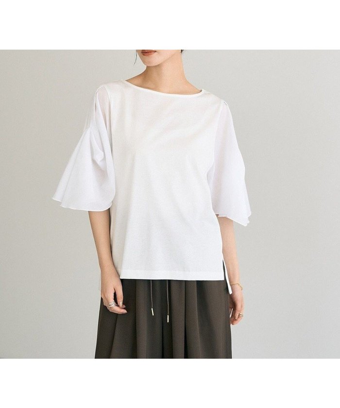 【イェッカ ヴェッカ/YECCA VECCA】のシアースリーブカットソー インテリア・キッズ・メンズ・レディースファッション・服の通販 founy(ファニー) https://founy.com/ ファッション Fashion レディースファッション Fashion for Women トップス・カットソー Cut & Sew Tops シャツ・ブラウス・オフィスカジュアル Elegant Blouses & Button-Ups ロングTシャツ・Tシャツ Longline T-Shirts & Tees カットソー・ベーシックTシャツ Cut-and-Sewn Tops / Stretch Tees & Basics おすすめ Recommended / Our Picks カットソー Cut and Sewn Top シアー Sheer, See-Through スタイリッシュ Stylish, Fashionable スリーブ Sleeve, Long Sleeve / Short Sleeve ポケット Pocket, Pocket Detail A/W・秋冬 Autumn/Winter |ID: prp329100004614581 ipo3291000000033043607