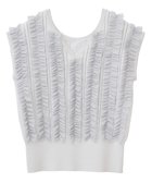 【イェッカ ヴェッカ/YECCA VECCA】の2wayチュールフリルニット Light Gray|ID: prp329100004614582 ipo3291000000033043624