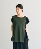 【イェッカ ヴェッカ/YECCA VECCA】のメッシュ編みレイヤードニット Green|ID: prp329100004614590 ipo3291000000033043697