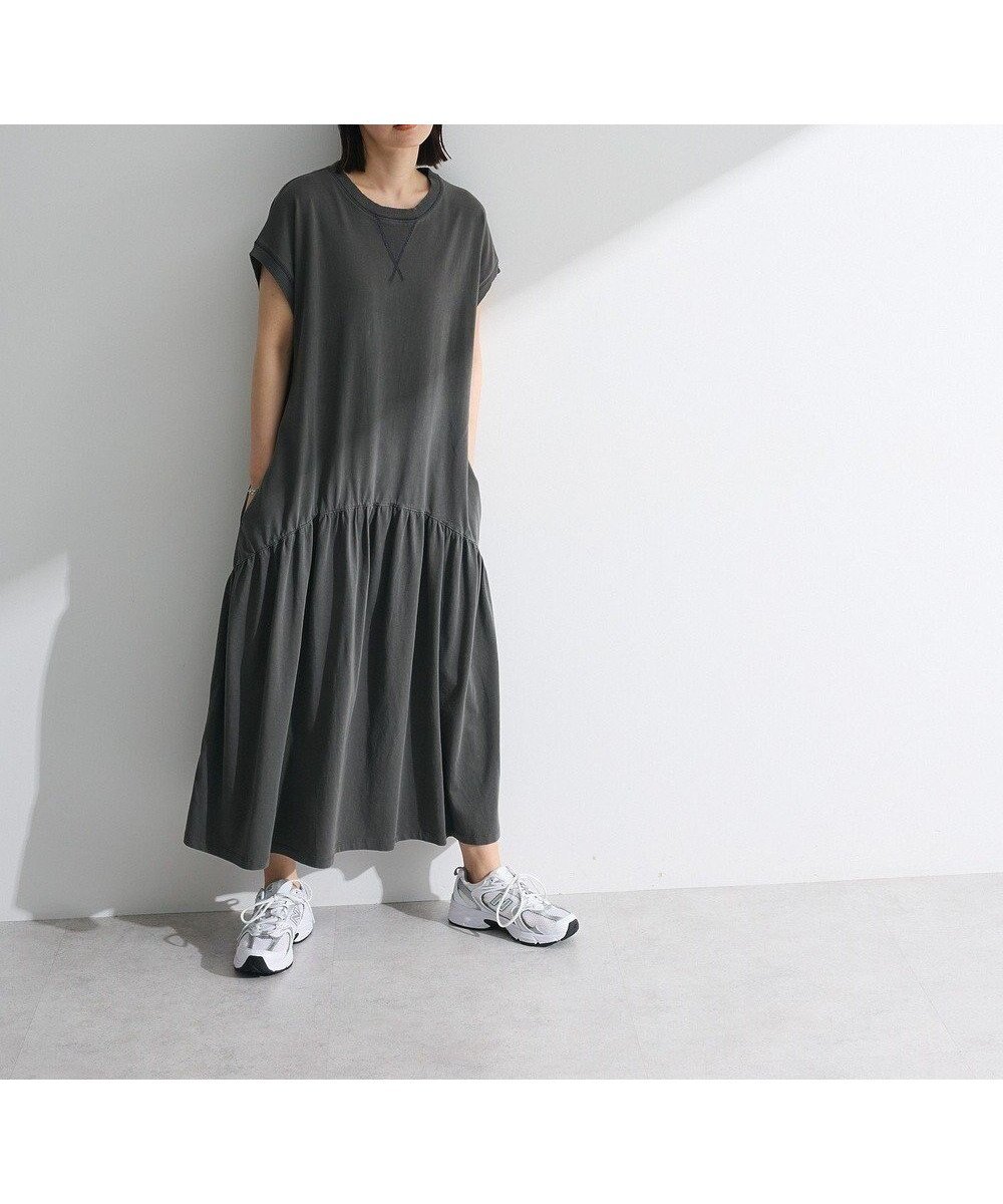【グリーンパークス/Green Parks】の・SUGAR SPOON フレンチギャザーカットワンヒ インテリア・キッズ・メンズ・レディースファッション・服の通販 founy(ファニー) 　ファッション　Fashion　レディースファッション　Fashion for Women　ワンピース　Dresses　おすすめ　Recommended / Our Picks　シンプル　Simple, Minimal　スリーブ　Sleeve, Long Sleeve / Short Sleeve　フェミニン　Feminine, Girly　フレンチ　French, French Style　ポケット　Pocket, Pocket Detail　エレガント 上品　Elegant　A/W・秋冬　Autumn/Winter　Charcoal Gray|ID: prp329100004614595 ipo3291000000033043750