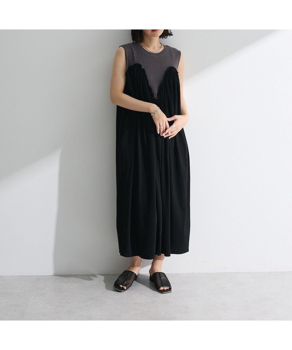 【グリーンパークス/Green Parks】の・SUGAR SPOON ギャザーノースリーブワンヒ インテリア・キッズ・メンズ・レディースファッション・服の通販 founy(ファニー) 　ファッション　Fashion　レディースファッション　Fashion for Women　ワンピース　Dresses　おすすめ　Recommended / Our Picks　ギャザー　Gathered, Ruffled　フェミニン　Feminine, Girly　フリル　Frill, Ruffle　ポケット　Pocket, Pocket Detail　A/W・秋冬　Autumn/Winter　Charcoal Gray|ID: prp329100004614596 ipo3291000000033043768