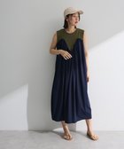 【グリーンパークス/Green Parks】の・SUGAR SPOON ギャザーノースリーブワンヒ Khaki|ID: prp329100004614596 ipo3291000000033043771
