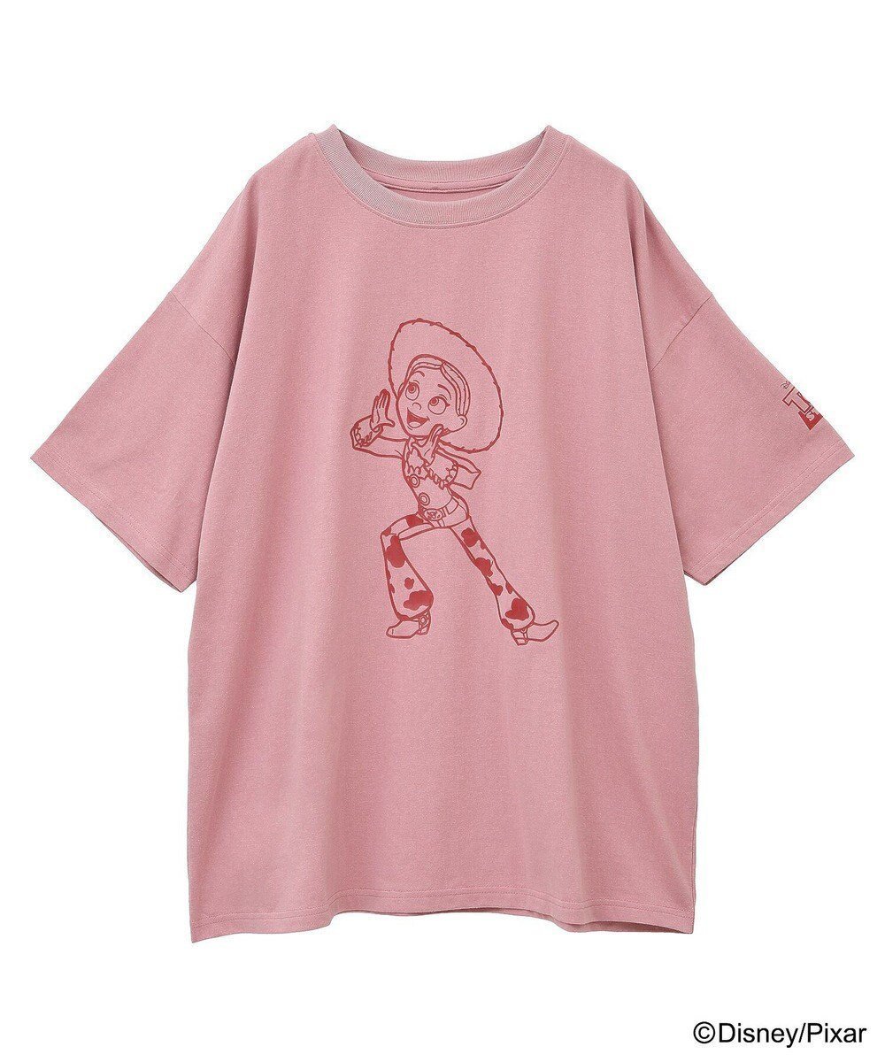 【グリーンパークス/Green Parks】のTOY STORY / 立体プリント半袖TEE インテリア・キッズ・メンズ・レディースファッション・服の通販 founy(ファニー) 　ファッション　Fashion　レディースファッション　Fashion for Women　トップス・カットソー　Cut & Sew Tops　シャツ・ブラウス・オフィスカジュアル　Elegant Blouses & Button-Ups　ロングTシャツ・Tシャツ　Longline T-Shirts & Tees　カットソー・ベーシックTシャツ　Cut-and-Sewn Tops / Stretch Tees & Basics　おすすめ　Recommended / Our Picks　カットソー　Cut and Sewn Top　スラックス　Slacks, Dress Pants　フロント　Front, Front Design　プリント　Print, Printed Pattern　ボトム　Bottoms, Lower Wear　ポケット　Pocket, Pocket Detail　半袖　Short Sleeve, Half Sleeve　A/W・秋冬　Autumn/Winter　Pink|ID: prp329100004614598 ipo3291000000033043794