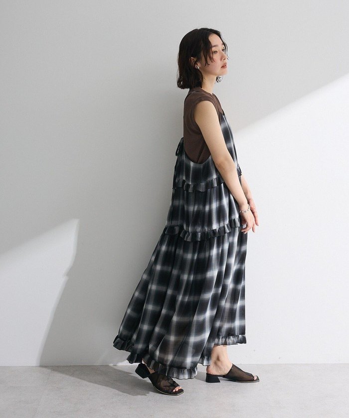 【グリーンパークス/Green Parks】の・Petit Fleur オンブレーチェックキャミワンヒ インテリア・キッズ・メンズ・レディースファッション・服の通販 founy(ファニー) https://founy.com/ ファッション Fashion レディースファッション Fashion for Women ワンピース Dresses 新作・新入荷 New Arrivals / New In おすすめ Recommended / Our Picks キャミソール Camisole, Spaghetti Strap Top フェミニン Feminine, Girly ポケット Pocket, Pocket Detail A/W・秋冬 Autumn/Winter |ID: prp329100004614605 ipo3291000000033043843