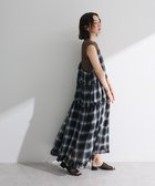 【グリーンパークス/Green Parks】の・Petit Fleur オンブレーチェックキャミワンヒ Black|ID: prp329100004614605 ipo3291000000033043845